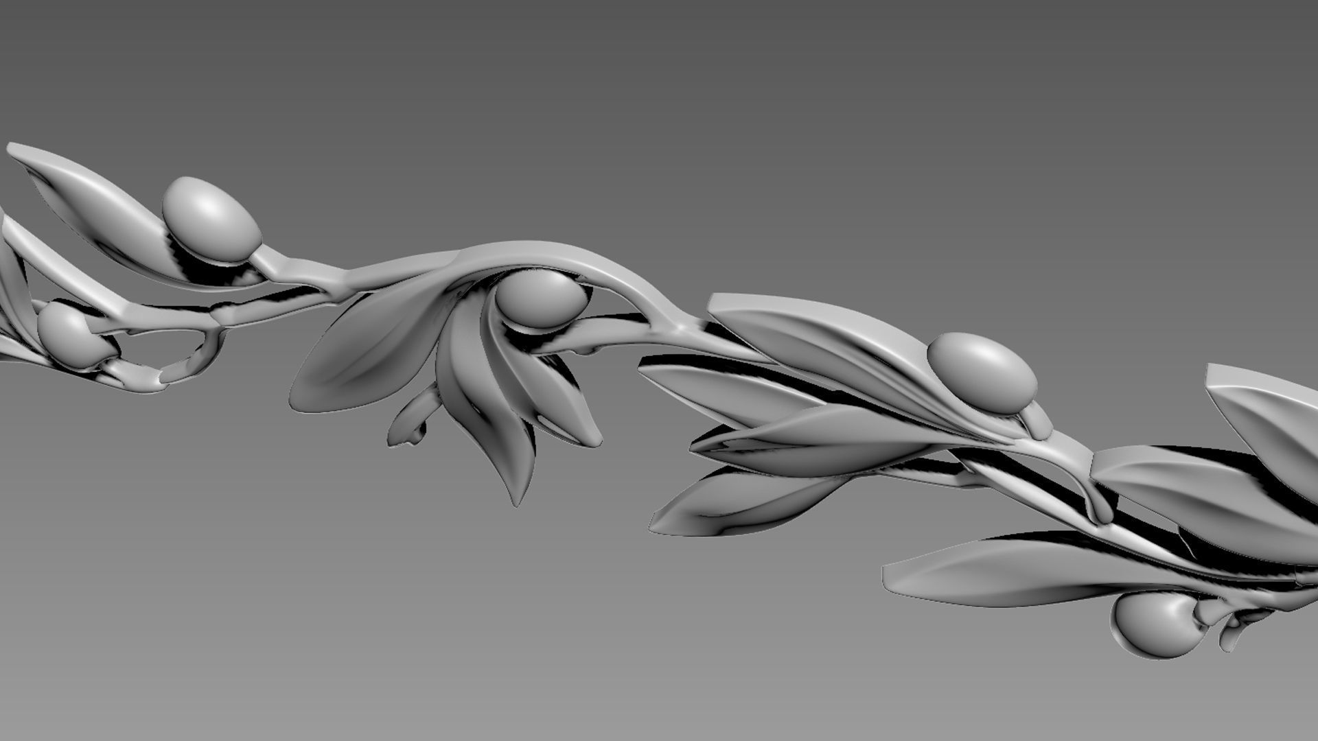 Olive Branch 3D model_11