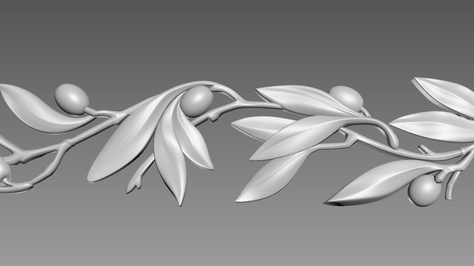 Olive Branch 3D model_9