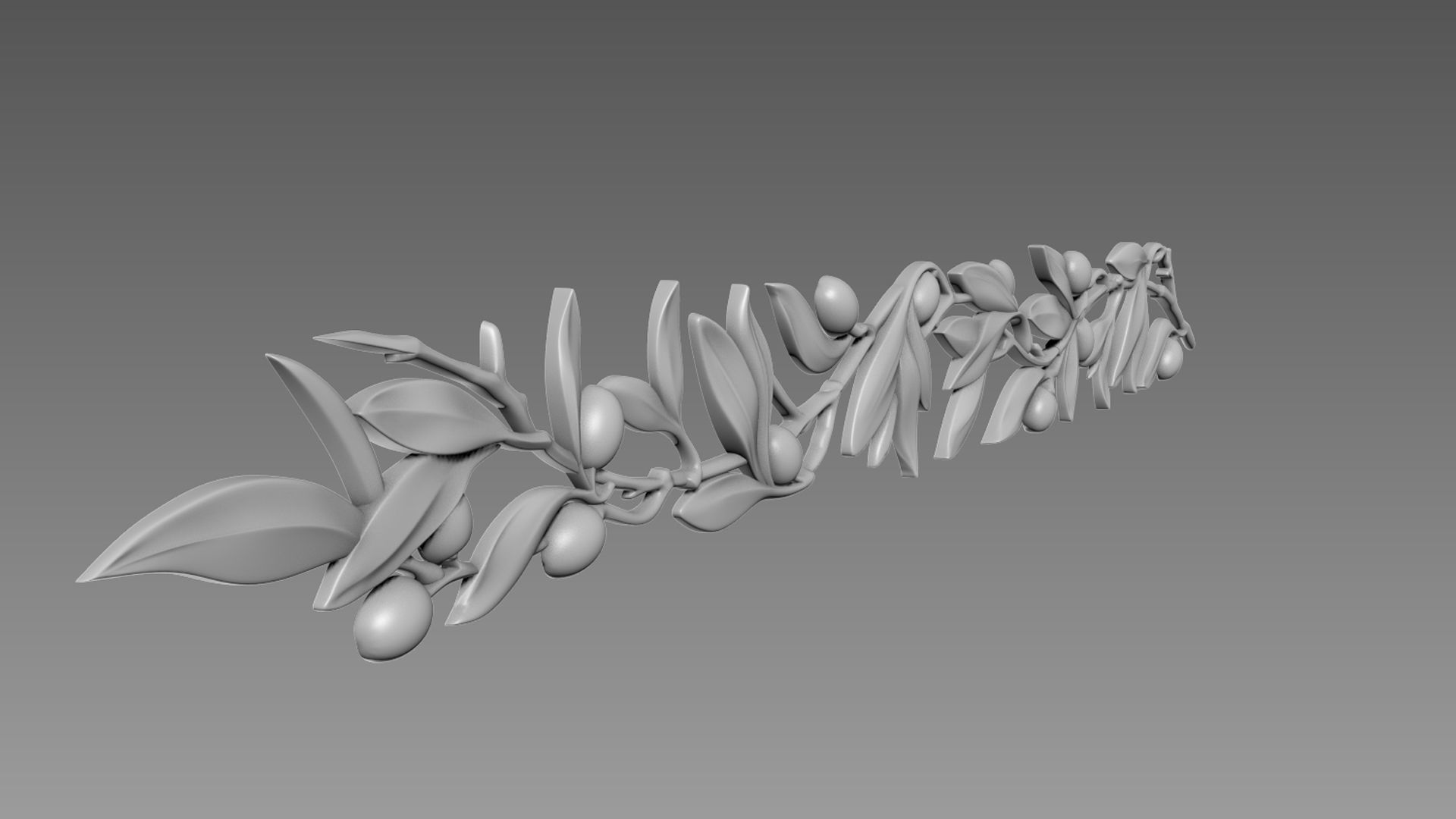 Olive Branch 3D model_3