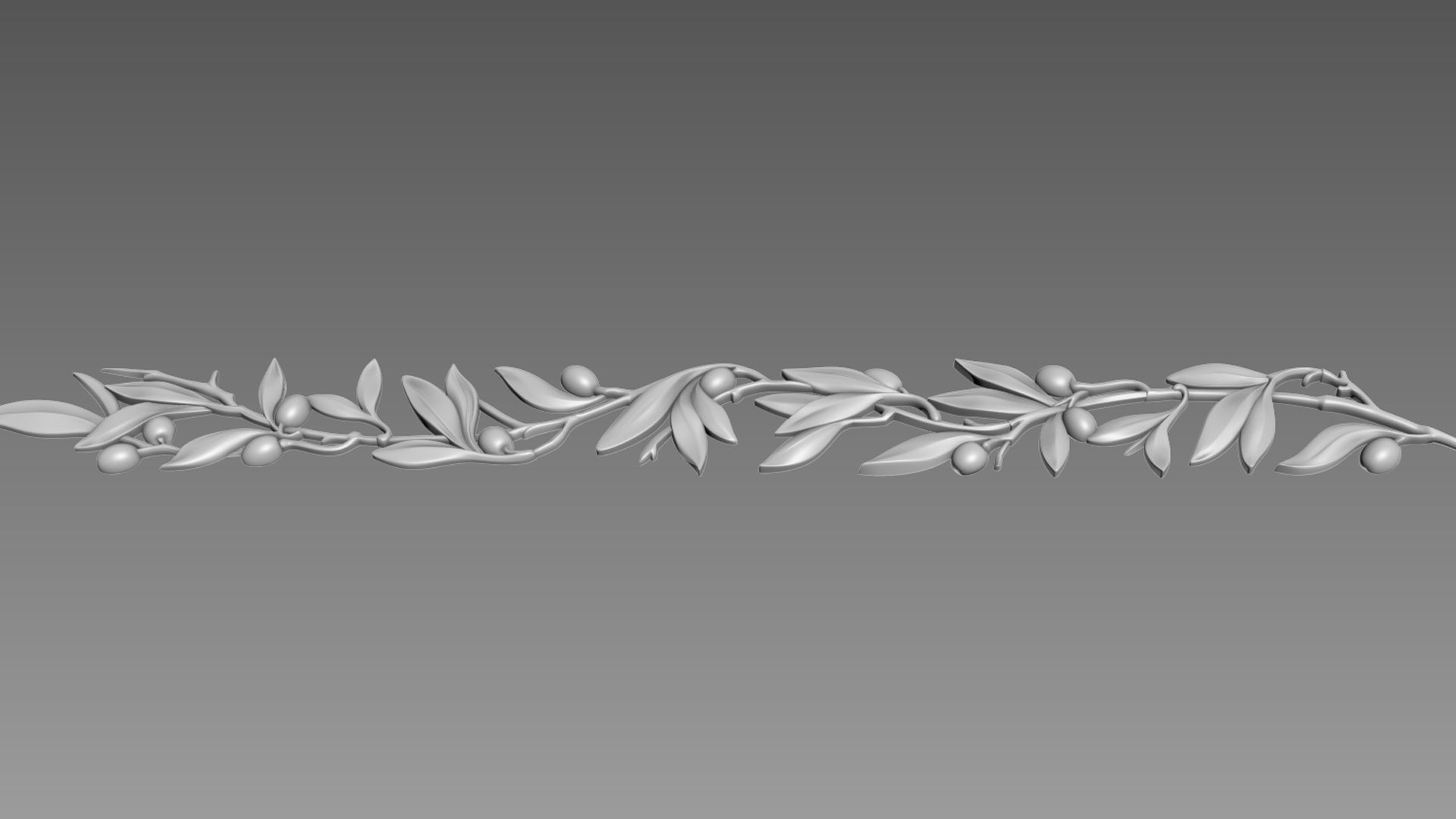 Olive Branch 3D model_5