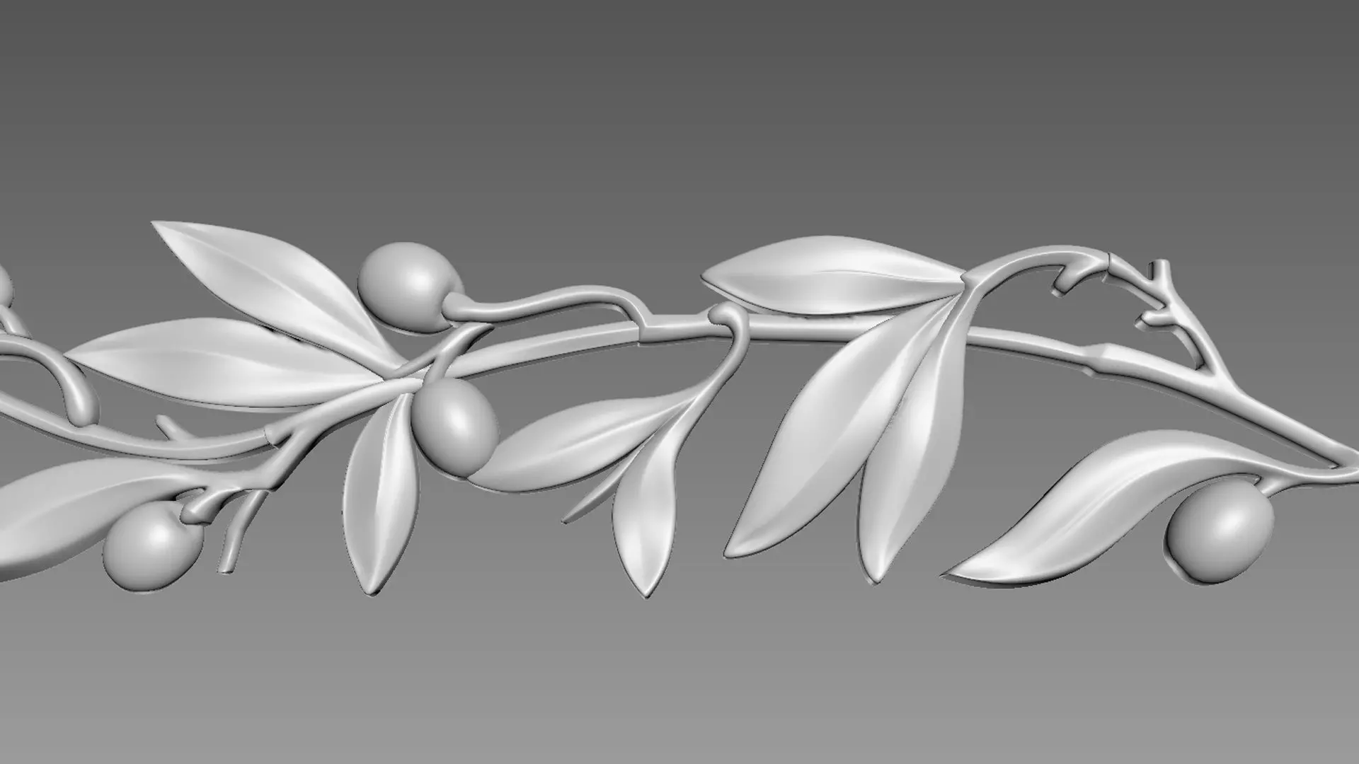 Olive Branch 3D model_0