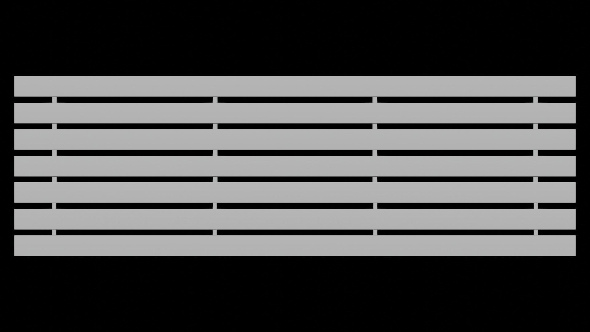 Bleachers Low-poly 3D model_7