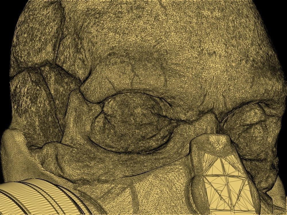 Gas Mask Skull Pendant 3D print model_15