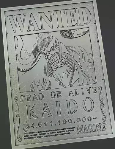 KAIDO WANTED POSTER - ONE PIECE