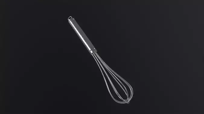 Whisk 3D Model Low-poly 3D model