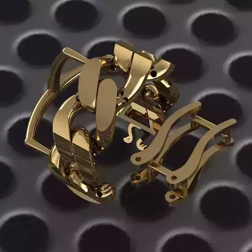 9 CUBAN LINK CHAIN EEARRING HOOPS