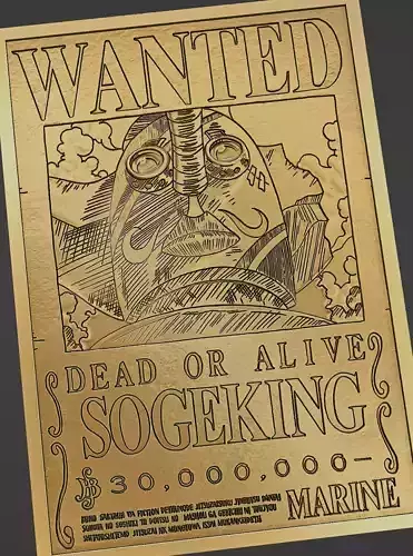 SOGEKING WANTED POSTER - ONE PIECE