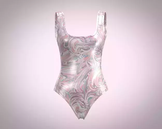 Girls Bodysuit 3D model