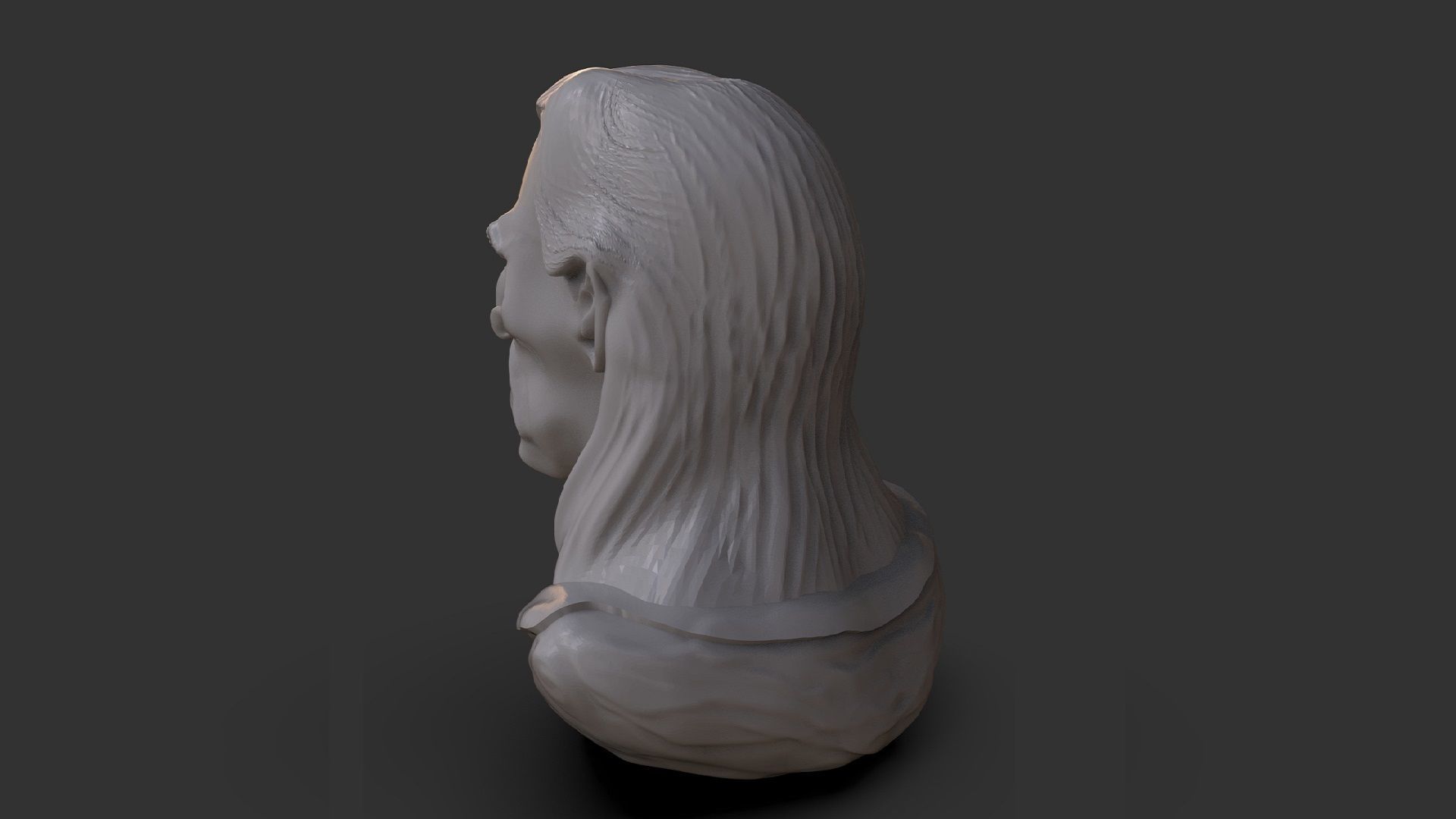 Dracula Bust 3D print model_4