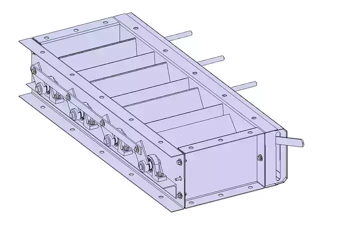 Valvula homogenea para ducto de aire 