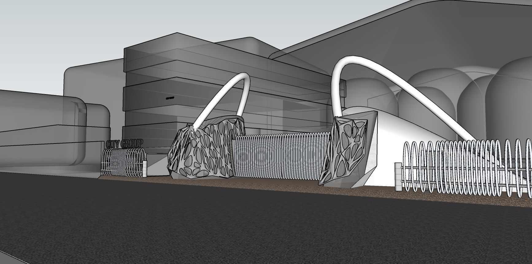 Entrance Gate 3D model | CGTrader