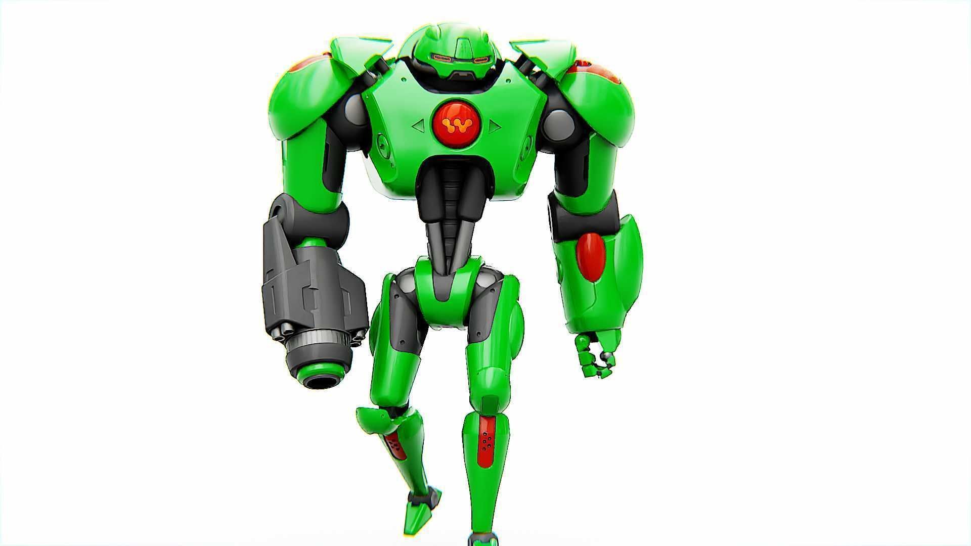 BATTLE DROID OSTRADAM   RIGGED 3D model_30