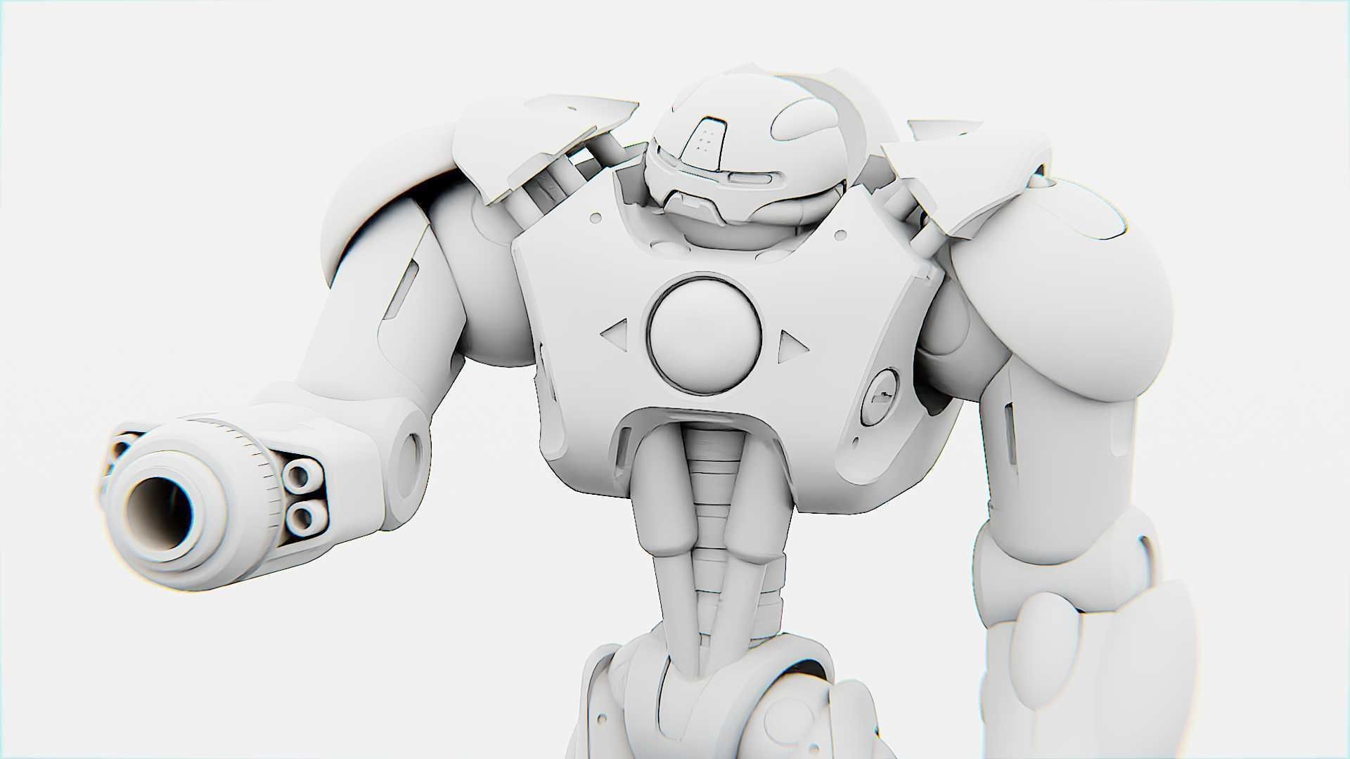 BATTLE DROID OSTRADAM   RIGGED 3D model_31