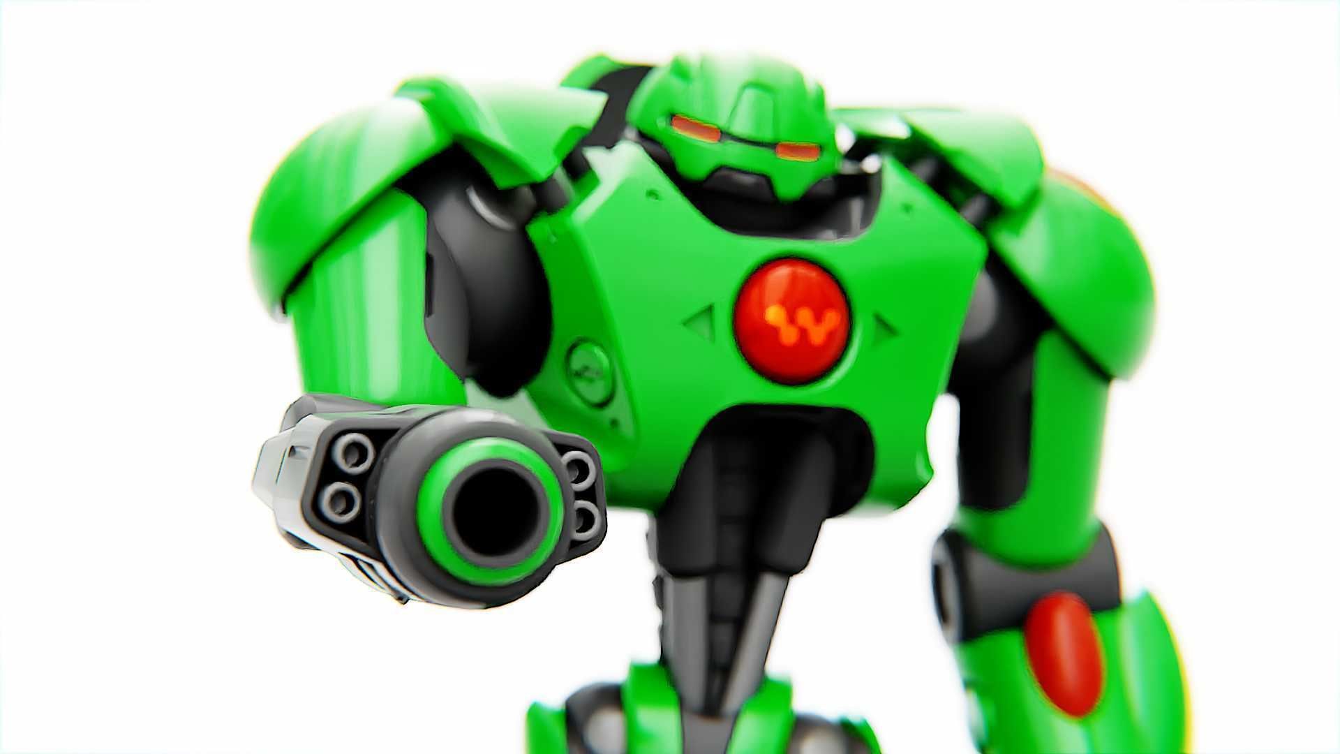 BATTLE DROID OSTRADAM   RIGGED 3D model_13