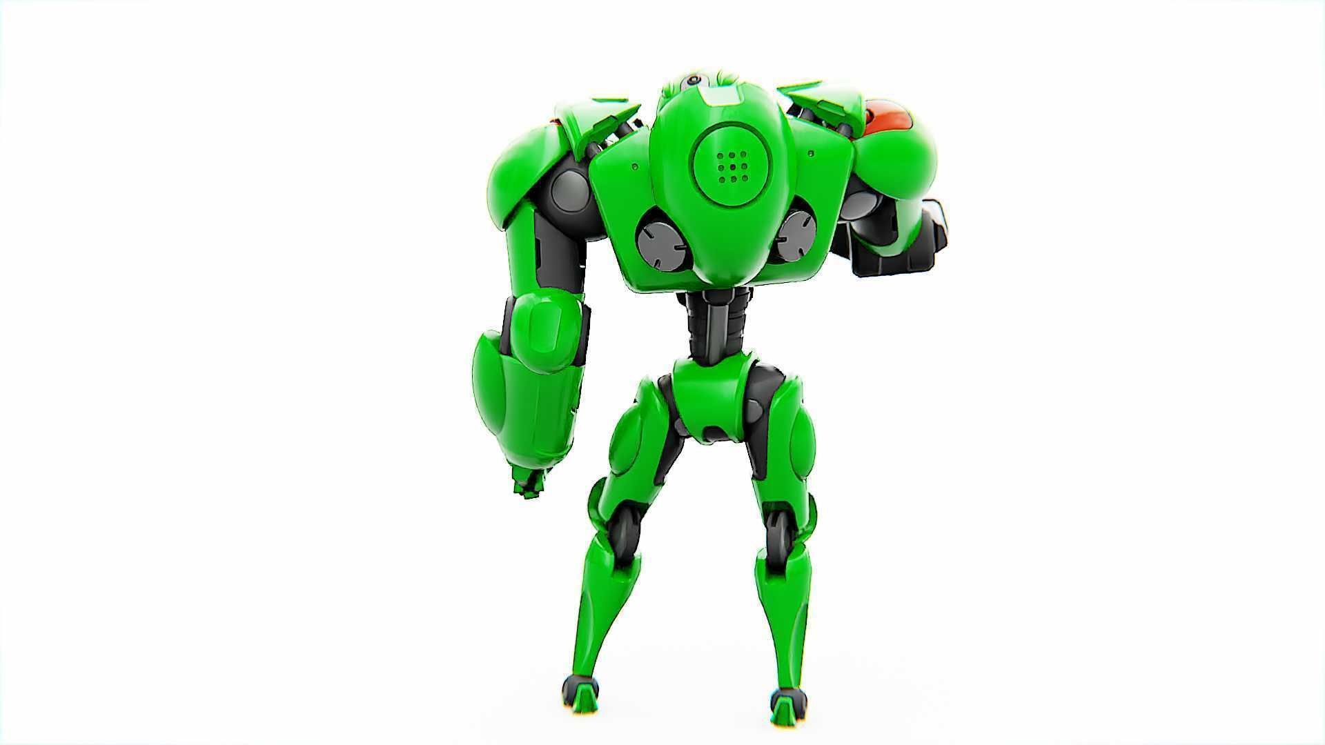 BATTLE DROID OSTRADAM   RIGGED 3D model_8