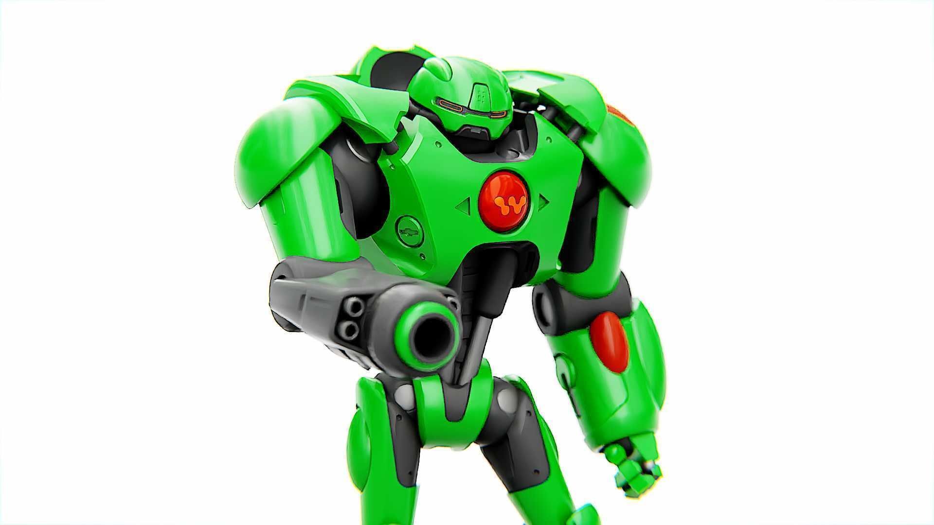 BATTLE DROID OSTRADAM   RIGGED 3D model_12