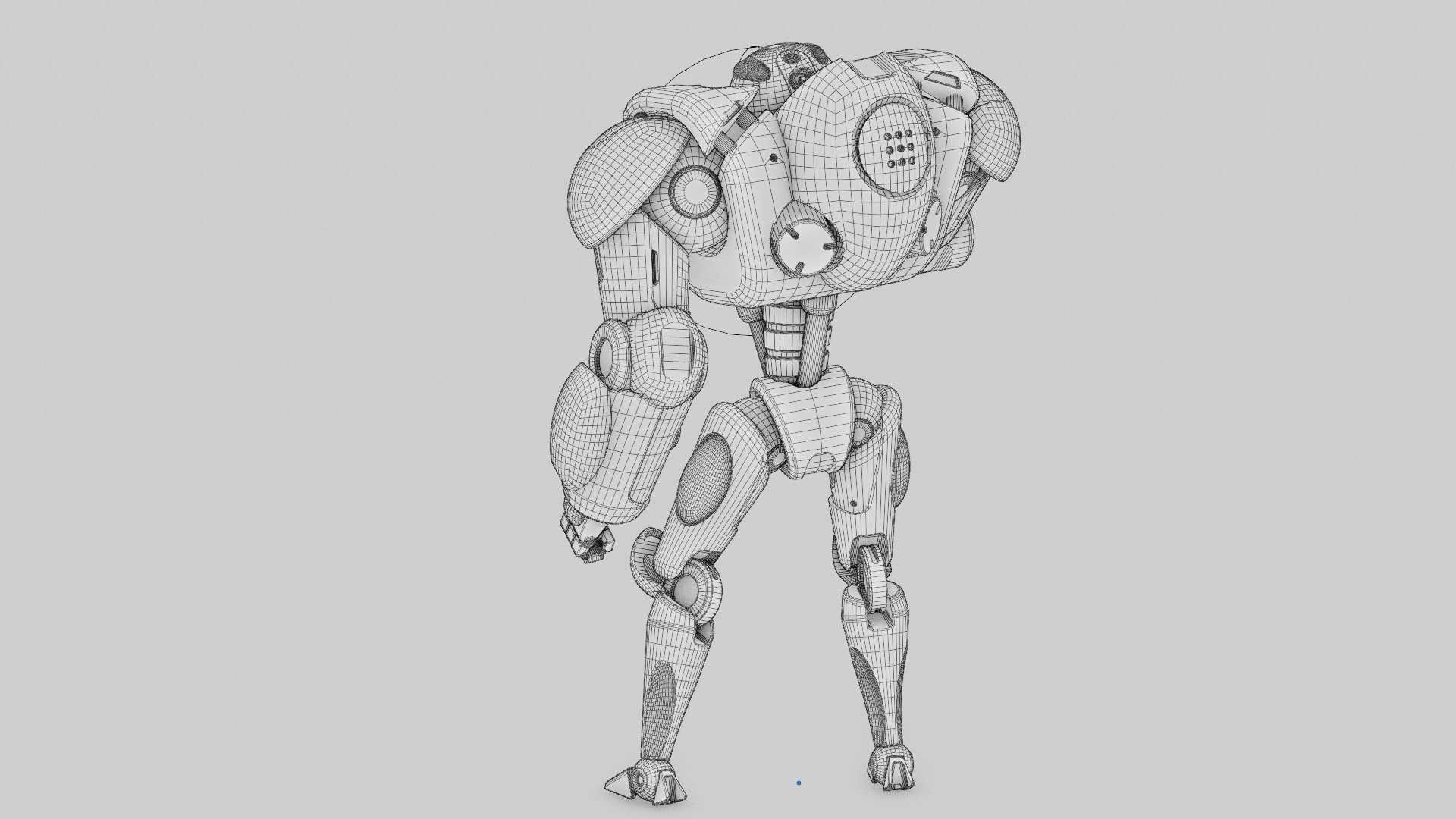 BATTLE DROID OSTRADAM   RIGGED 3D model_39