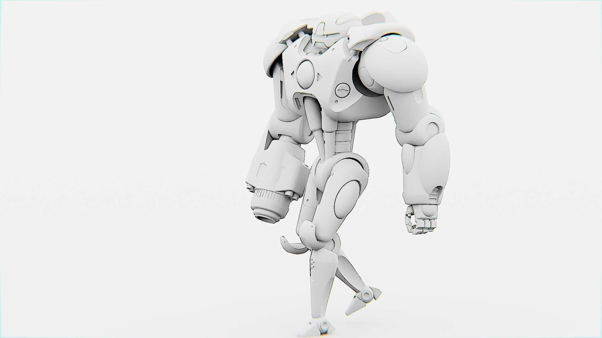 BATTLE DROID OSTRADAM   RIGGED 3D model_35