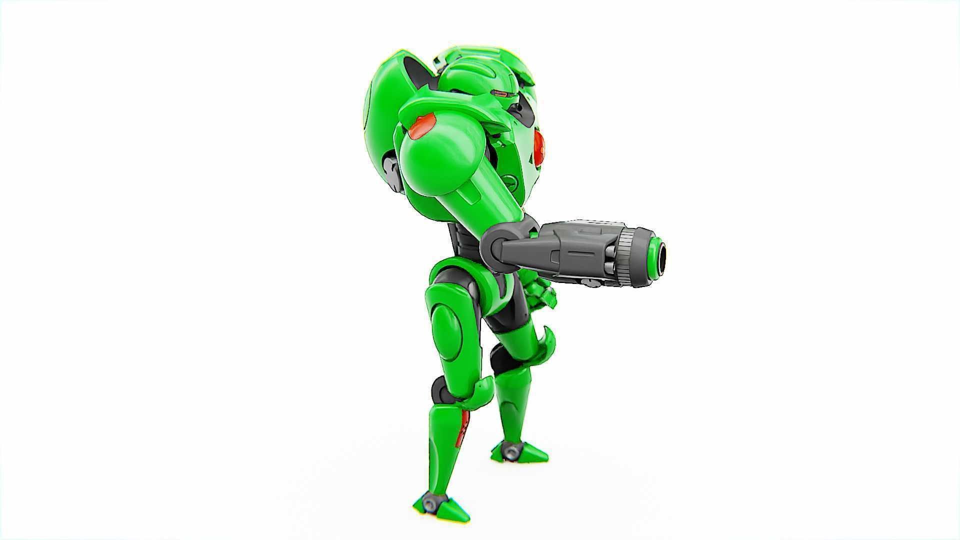 BATTLE DROID OSTRADAM   RIGGED 3D model_11