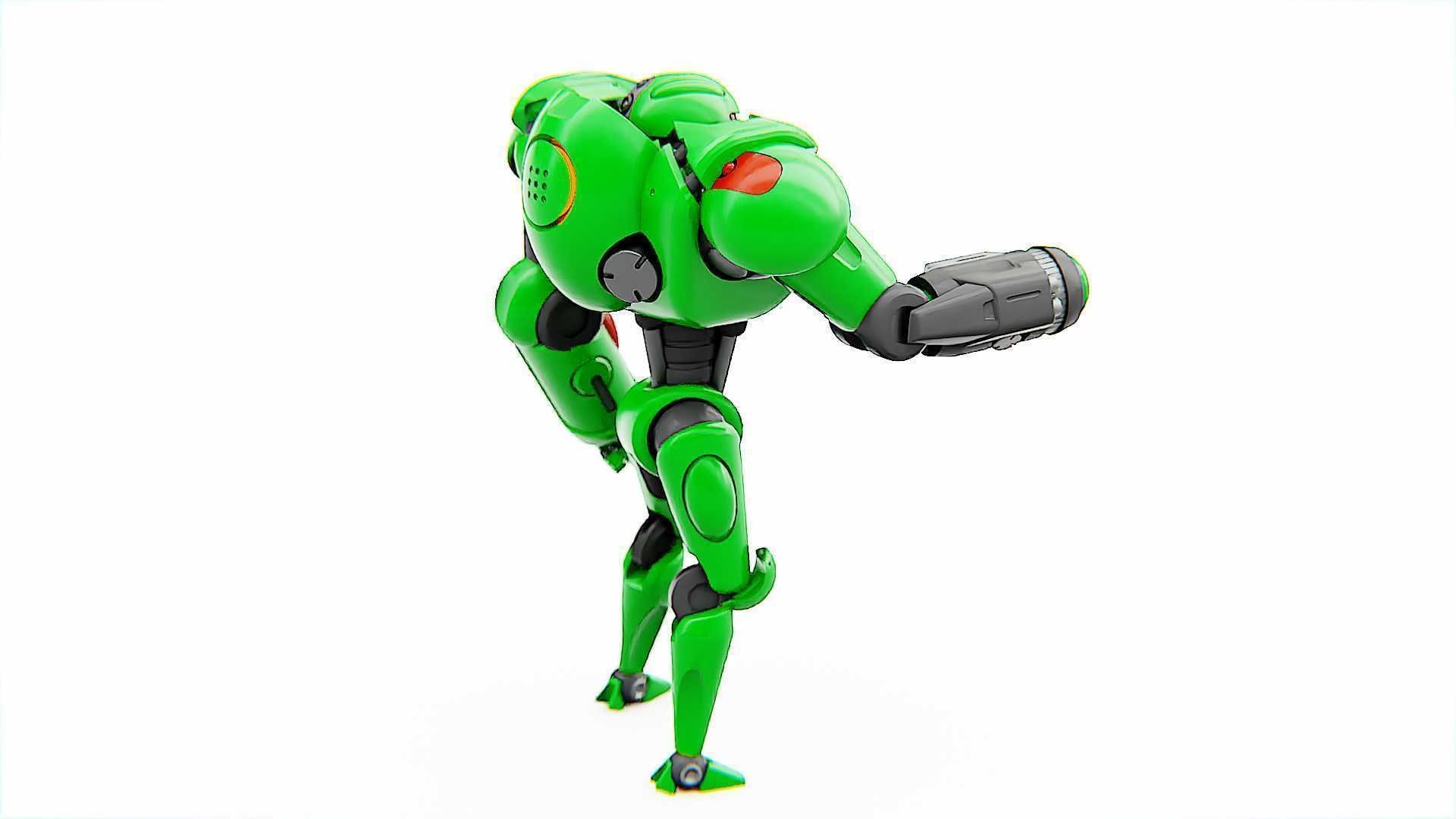 BATTLE DROID OSTRADAM   RIGGED 3D model_10