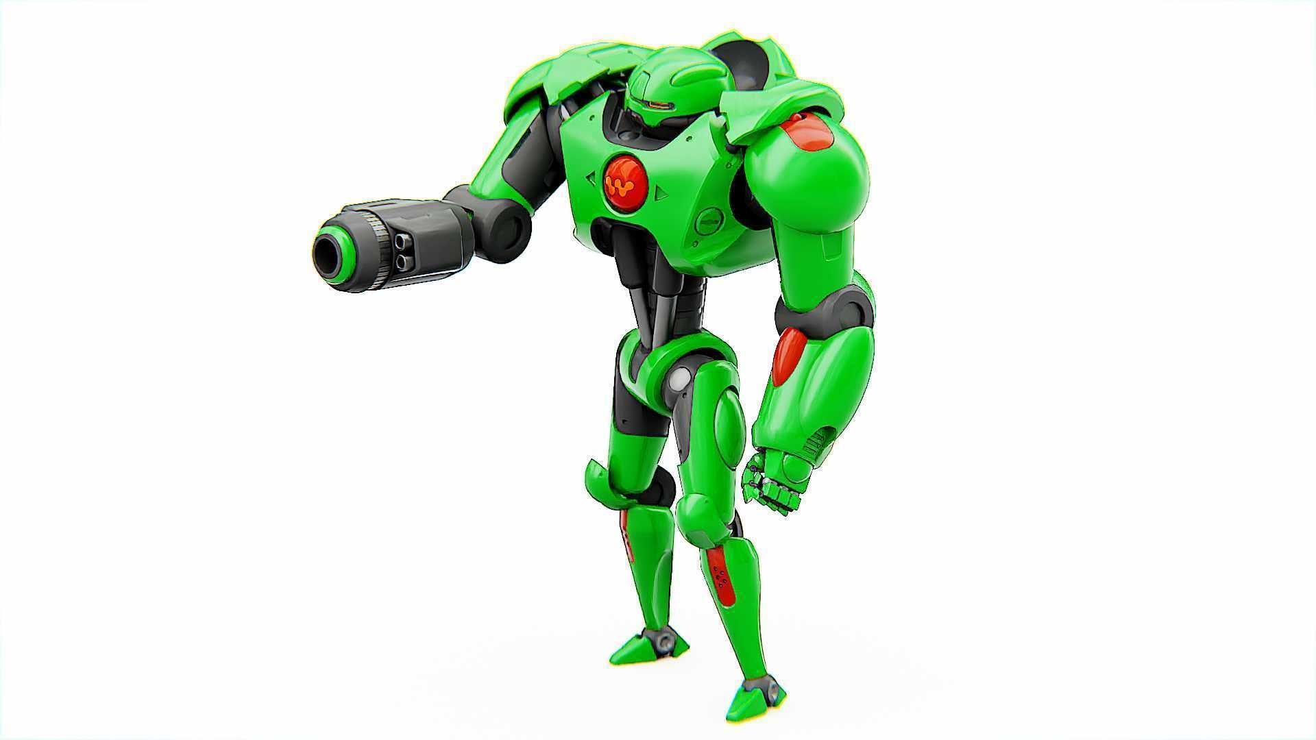 BATTLE DROID OSTRADAM   RIGGED 3D model_4