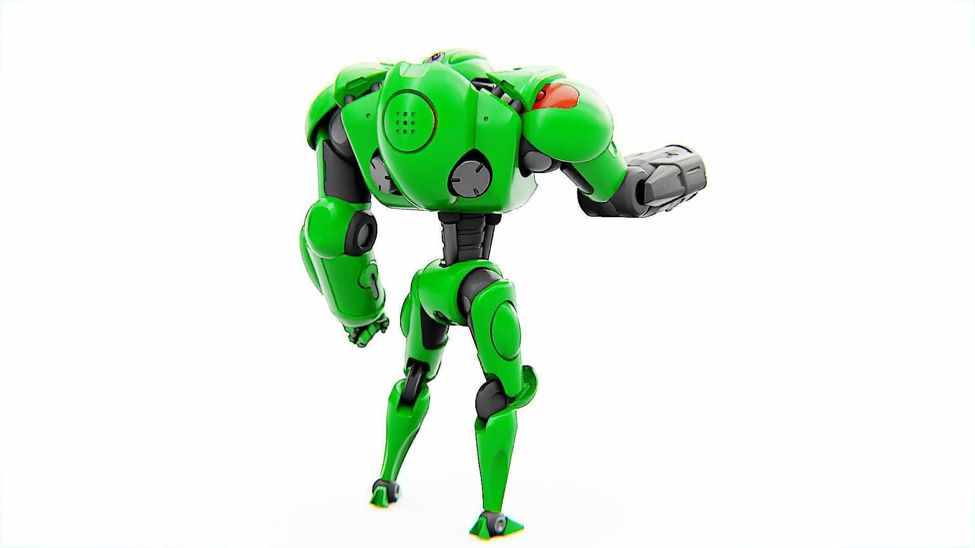 BATTLE DROID OSTRADAM   RIGGED 3D model_9