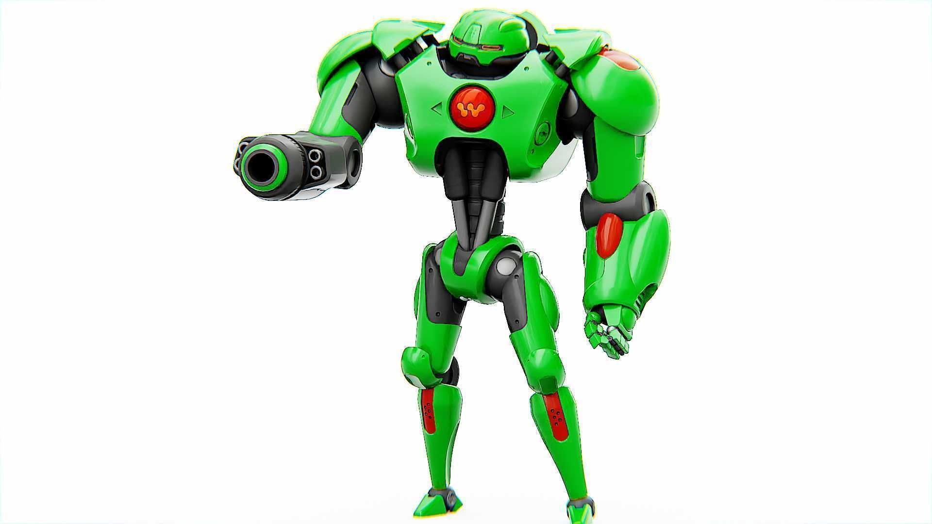 BATTLE DROID OSTRADAM   RIGGED 3D model_3