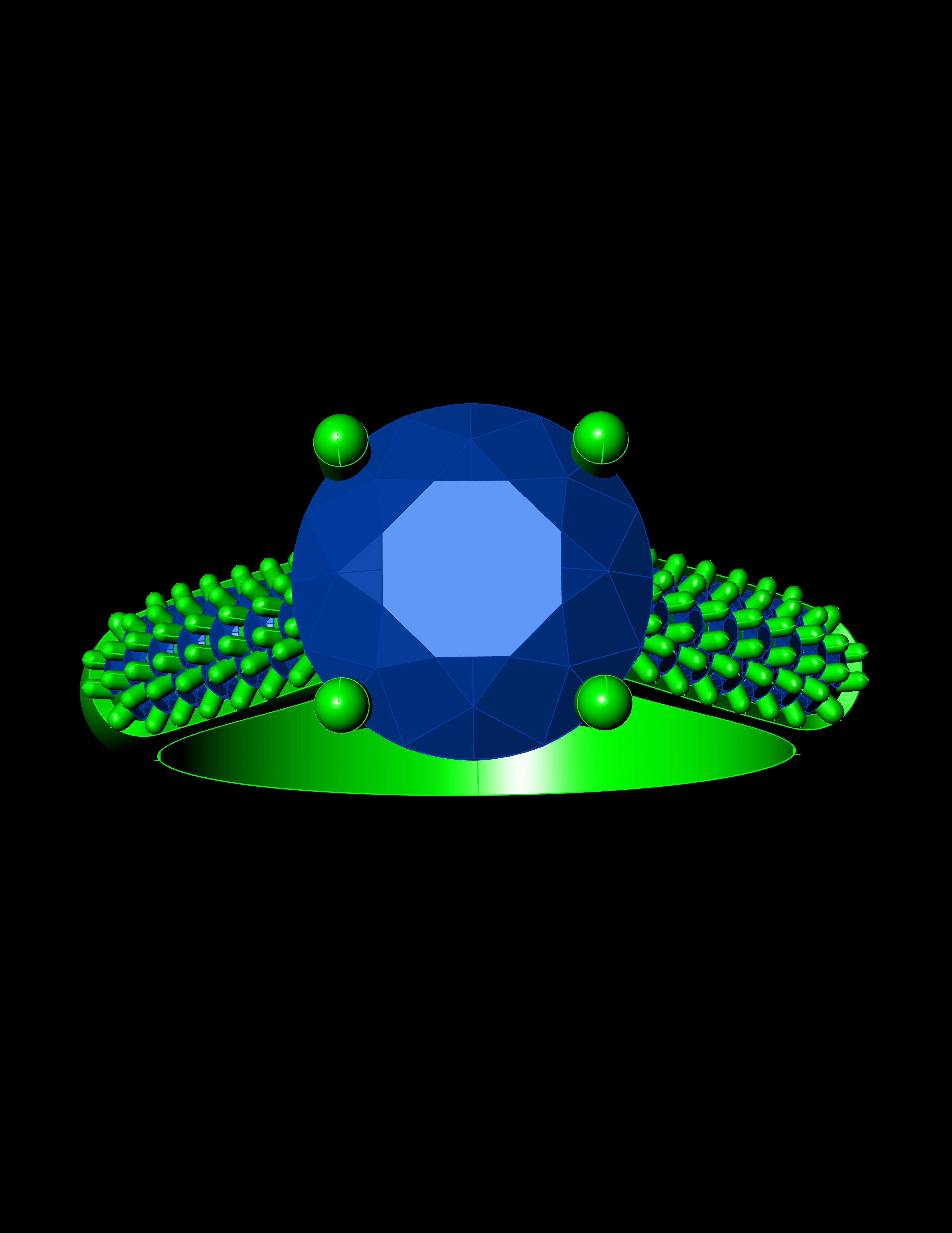 Solitaire Ring A25 3D print model_9
