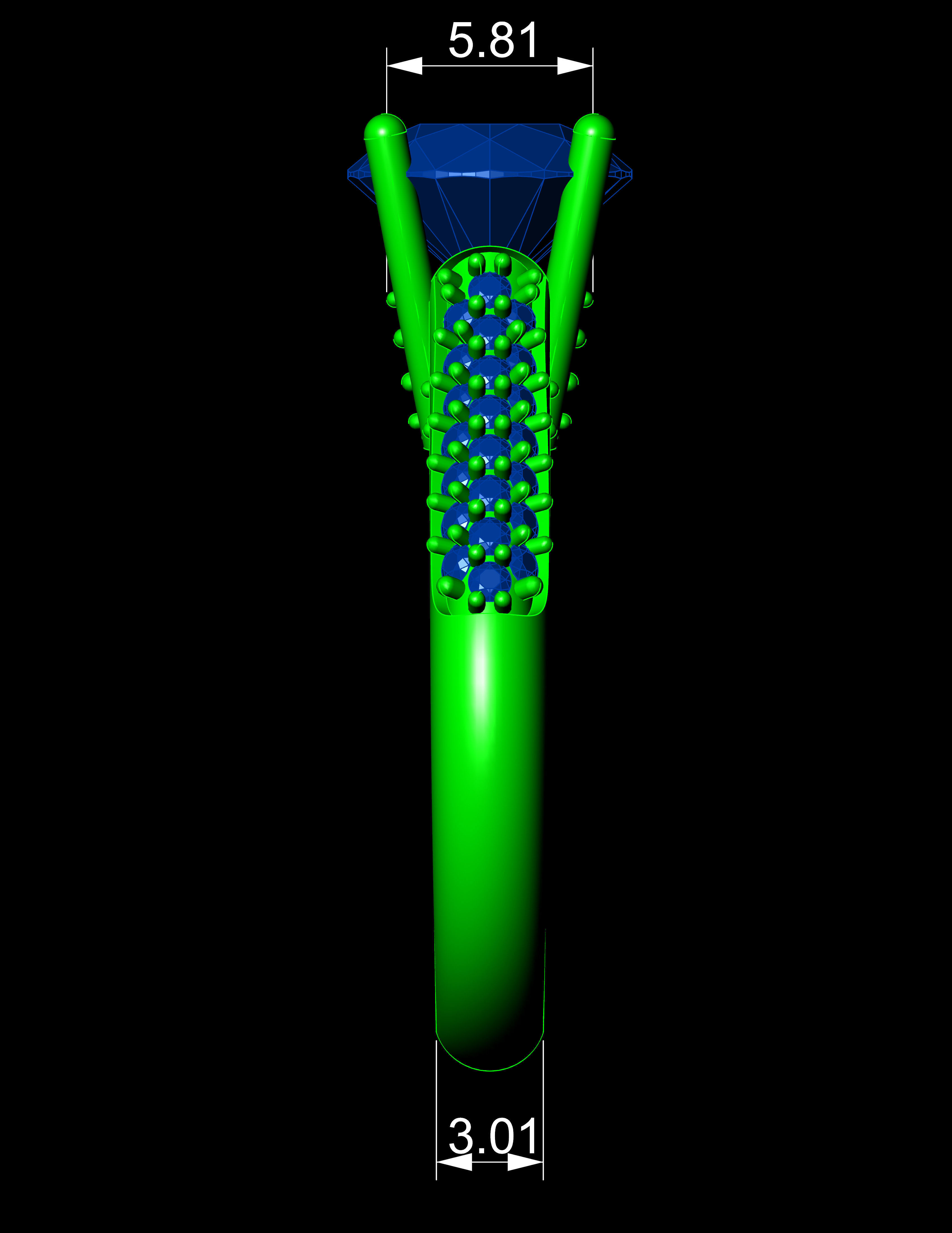 Solitaire Ring A25 3D print model_10