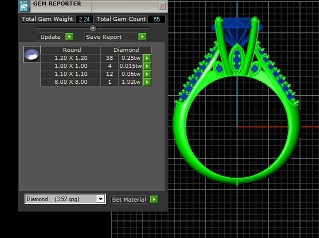 Solitaire Ring A25 3D print model_11