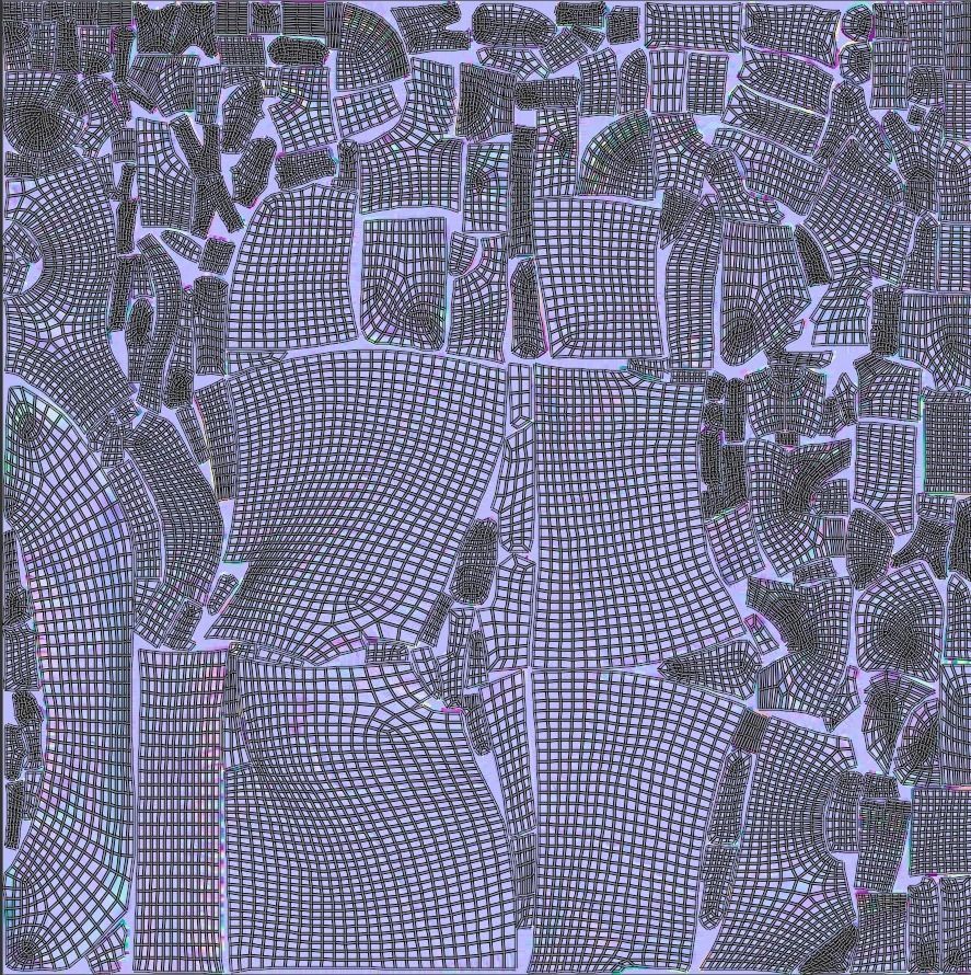 Human Skull Low-poly 3D model_10