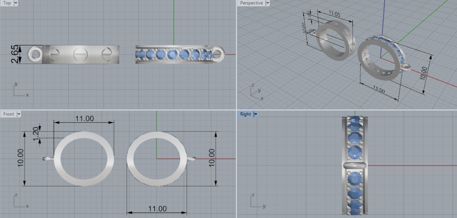 pendant 3D print model_8