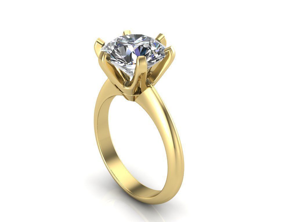 Engagement rings 3D print model_3