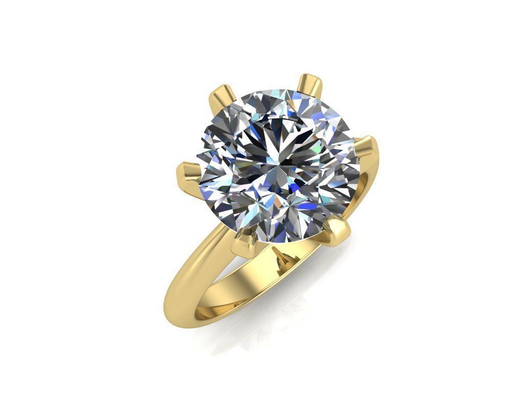 Engagement rings 3D print model_5