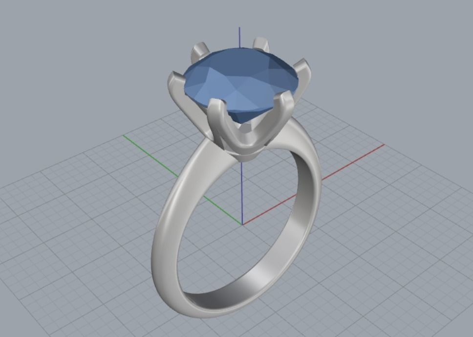 Engagement rings 3D print model_10