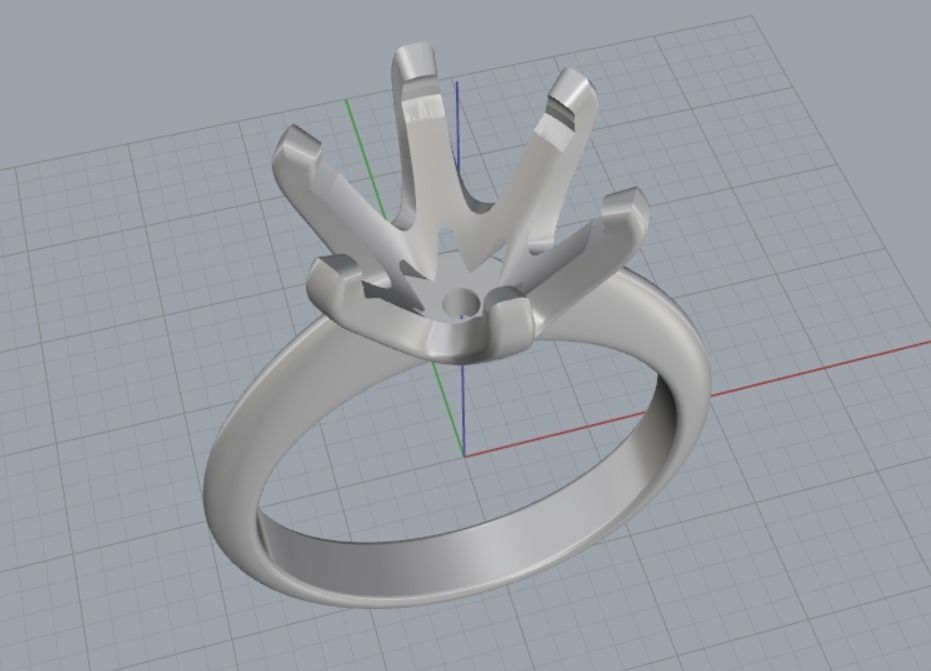 Engagement rings 3D print model_13