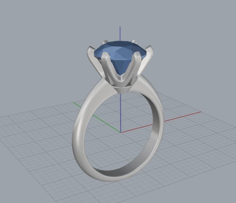 Engagement rings 3D print model_12