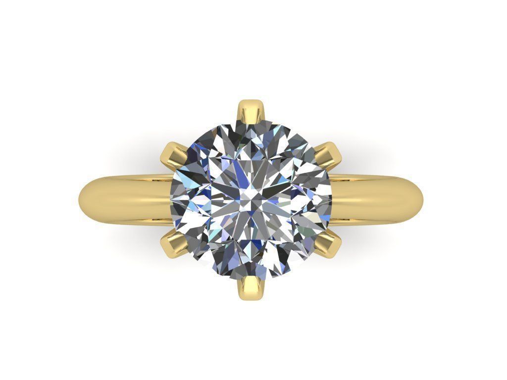 Engagement rings 3D print model_4