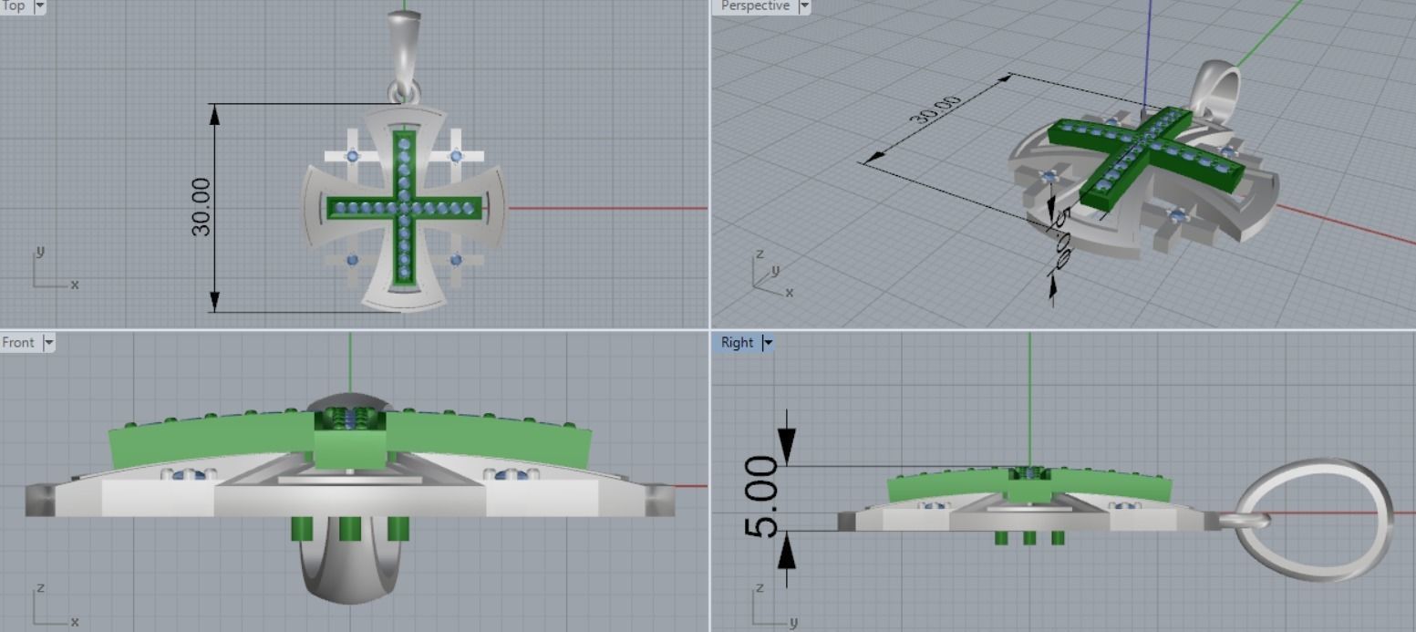 Cross 3D print model_9