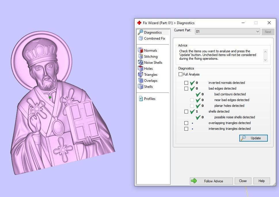 Ortodox St Nicolas pendant 003 3D print model_10