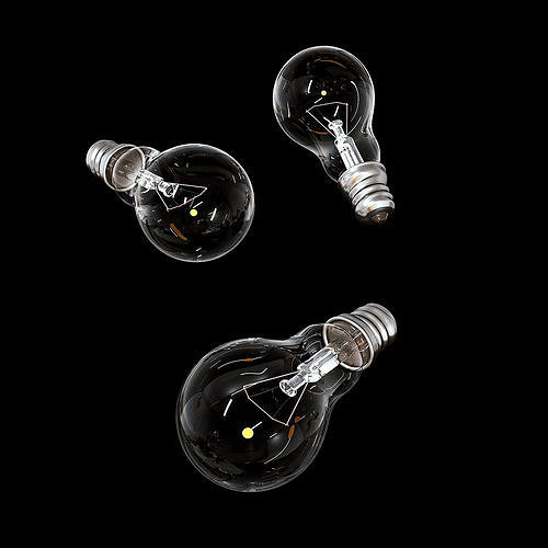 Lamp incandescent 3D model