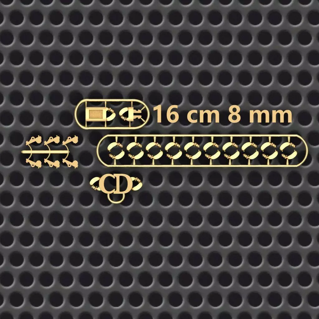 8 MM CUBAN LINK CHAIN FOR BRACELET OR NECKLACE 3D print model_0