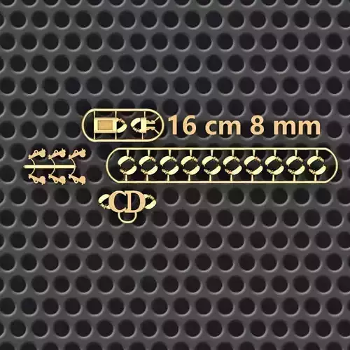 8 MM CUBAN LINK CHAIN FOR BRACELET OR NECKLACE