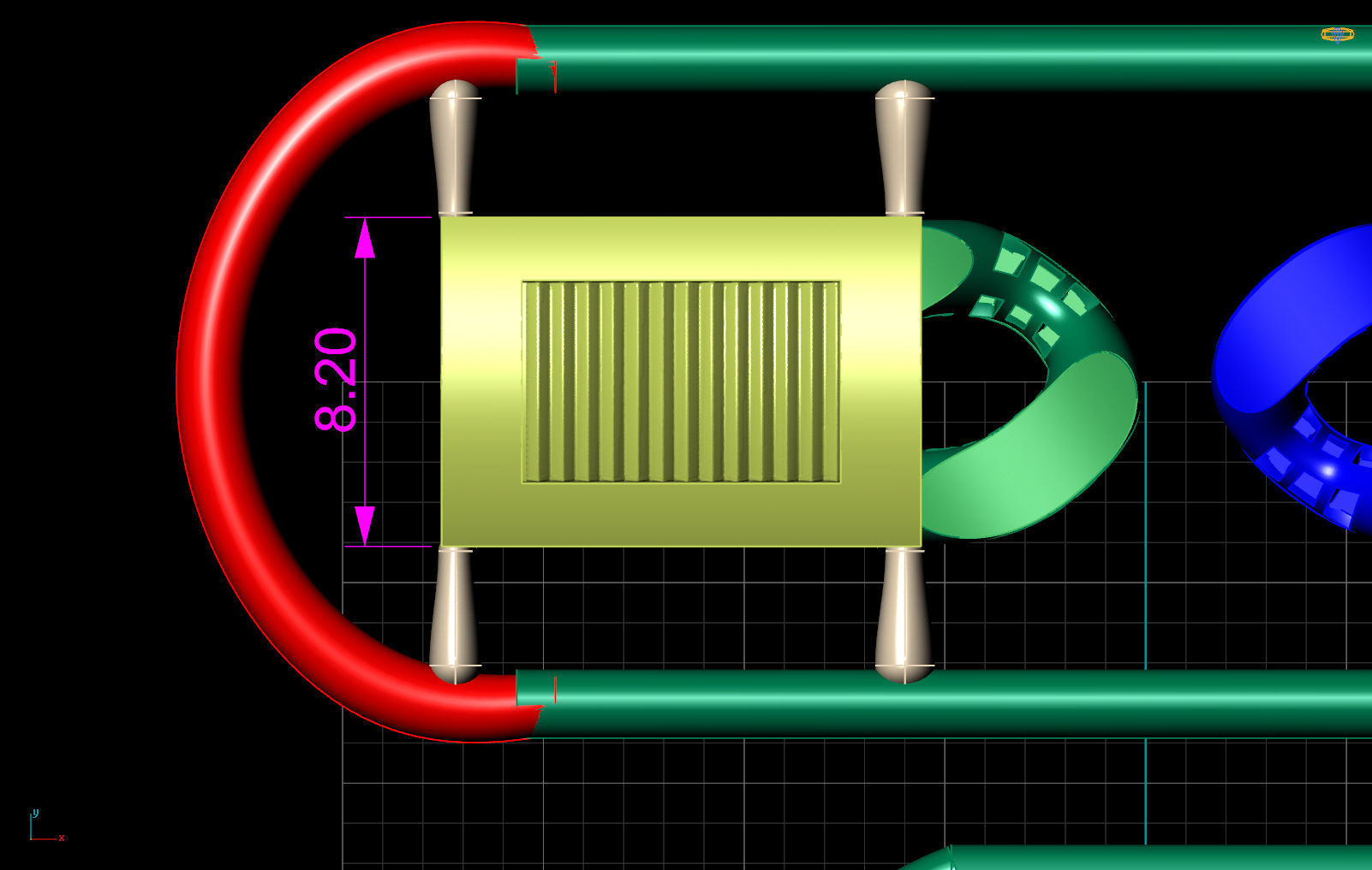 8 MM CUBAN LINK CHAIN FOR BRACELET OR NECKLACE 3D print model_5