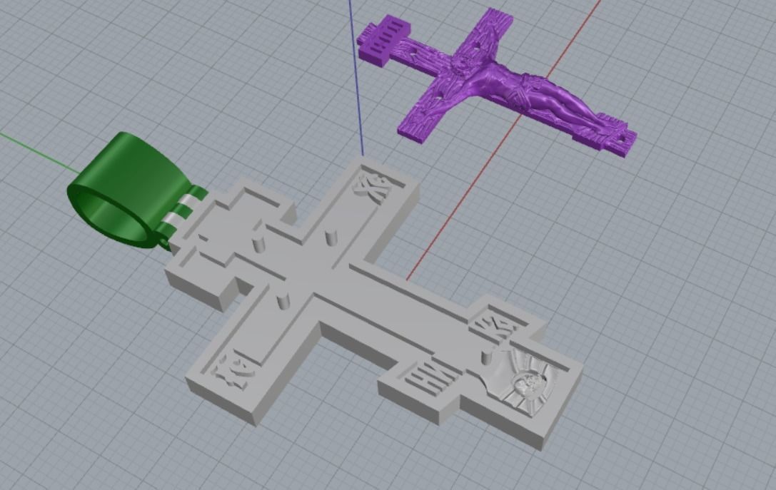 Cross 3D print model_8