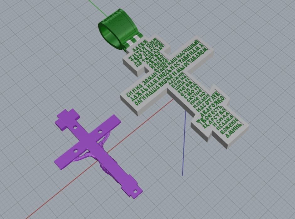 Cross 3D print model_9