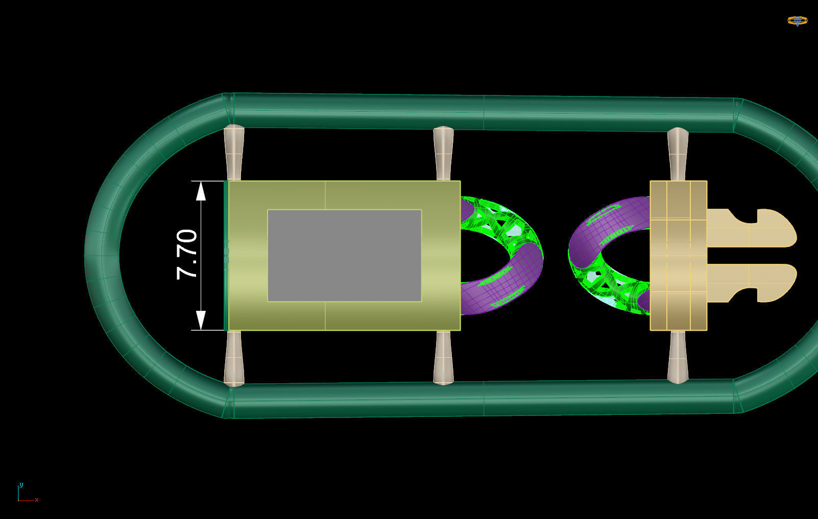 6 MM CUBAN LINK CHAIN FOR BRACELET OR NECKLACE 3D print model_5