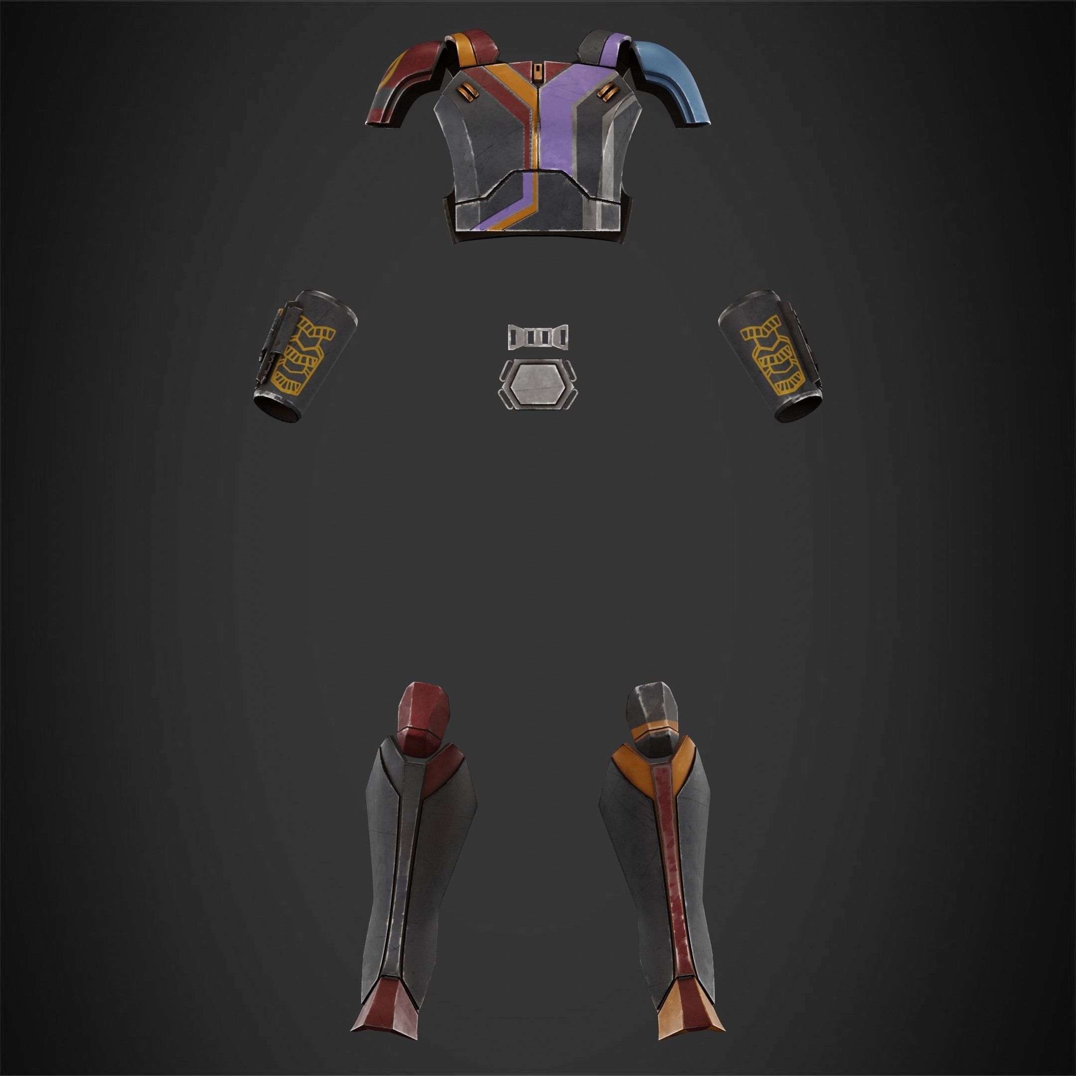 Sabine Wren Armor for Cosplay 3D print model_2