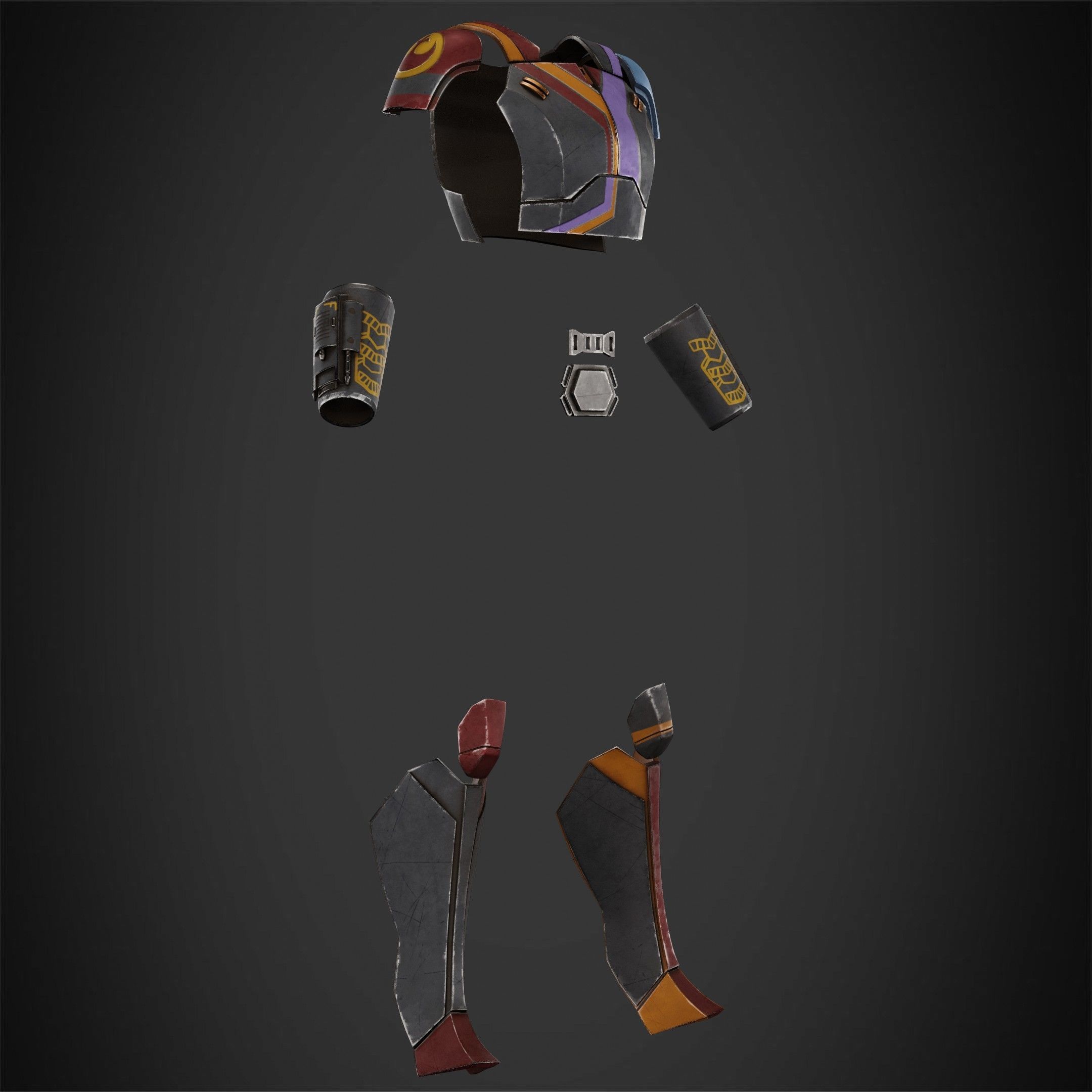 Sabine Wren Armor for Cosplay 3D print model_9