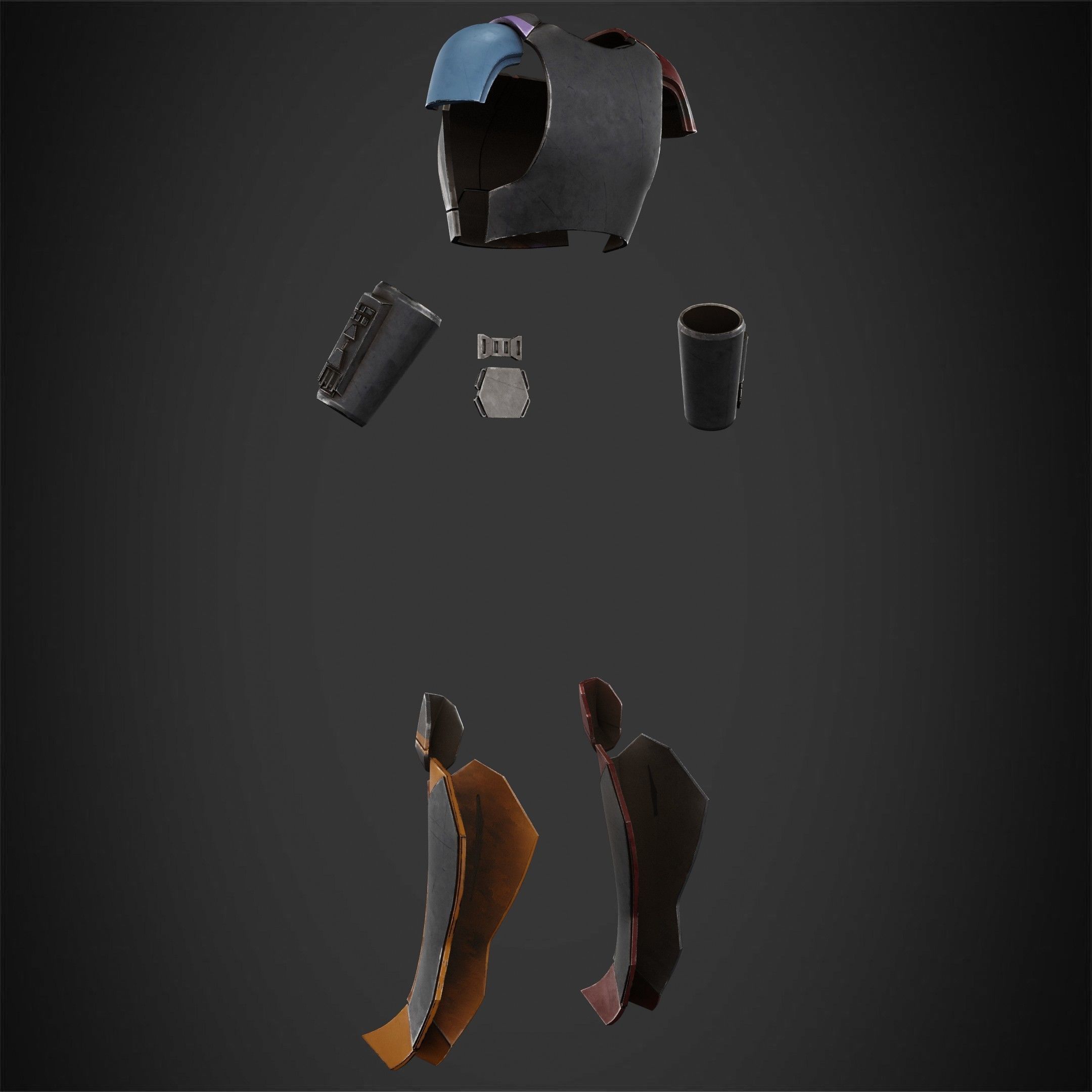 Sabine Wren Armor for Cosplay 3D print model_5